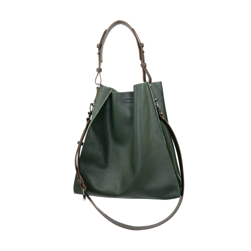 Tasche Tote aus genarbtem Leder